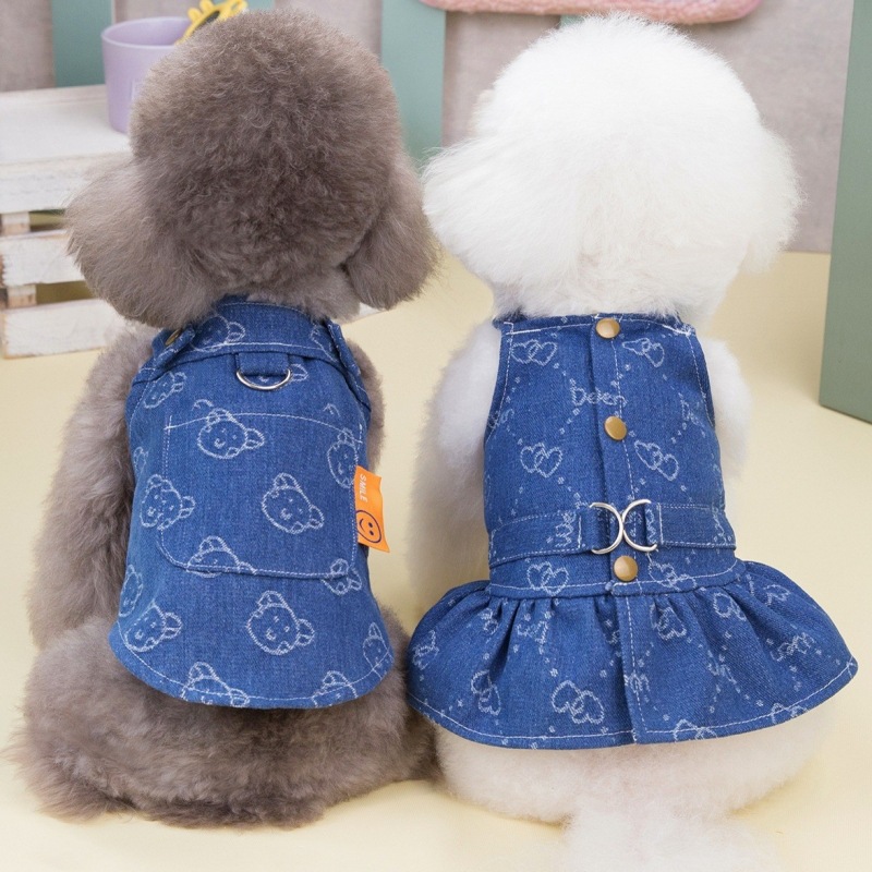 Denim Dog Dress Harness Puppy  - đánh giá và giá D Ring Strap