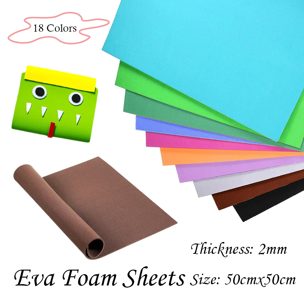 18 Colors 2mm Thick Colorful   - đánh giá và giá Eva Foam Sheet