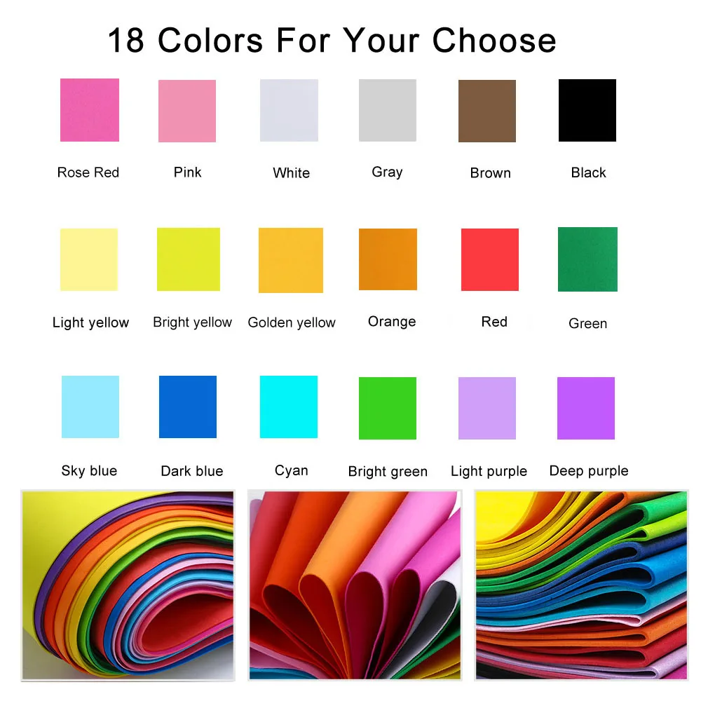 18 Colors 2mm Thick Colorful   - đánh giá và giá Eva Foam Sheet