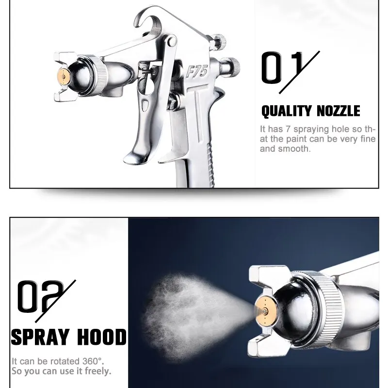 F-75 Adjustable Color Spray Gu - đánh giá và giá Metallic Spray Paint